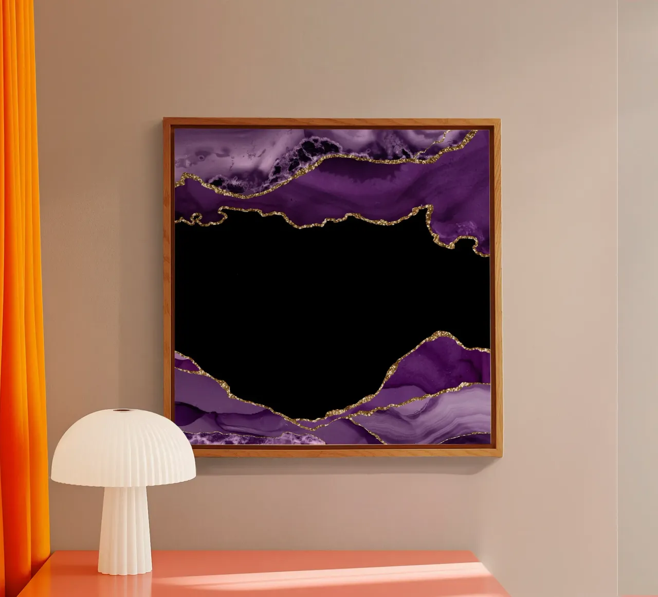 Agata viola e oro Texture 17 plexiglass da Gemstone Textures