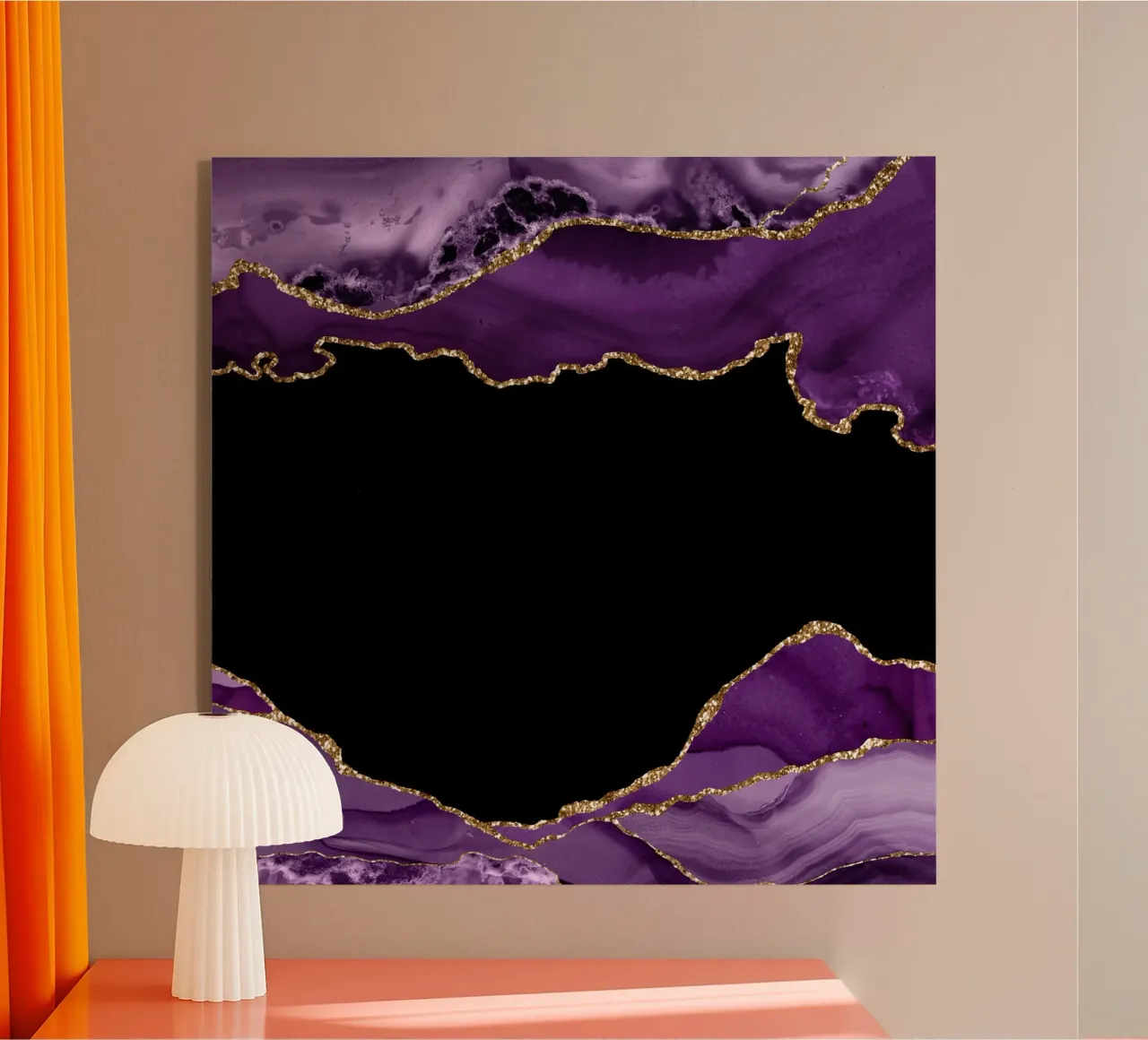 Agata viola e oro Texture 17 plexiglass da Gemstone Textures