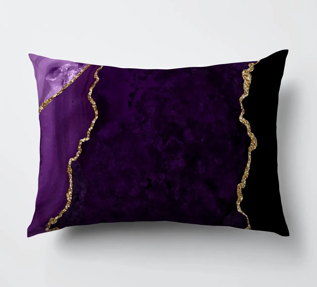 Agata viola e oro Texture 18 cuscino da Gemstone Textures