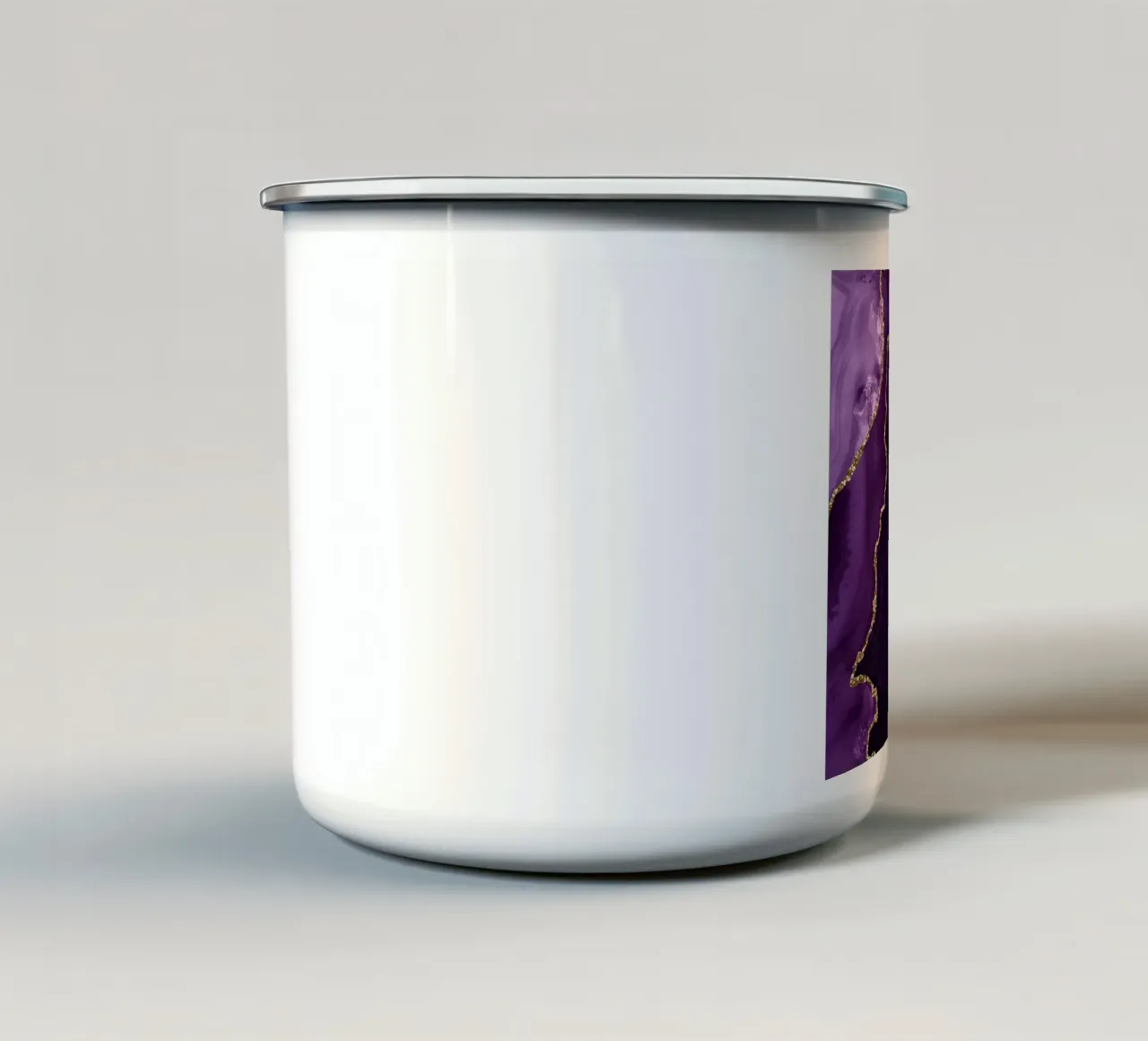 Agata viola e oro Texture 18 tazza in smalto da Gemstone Textures