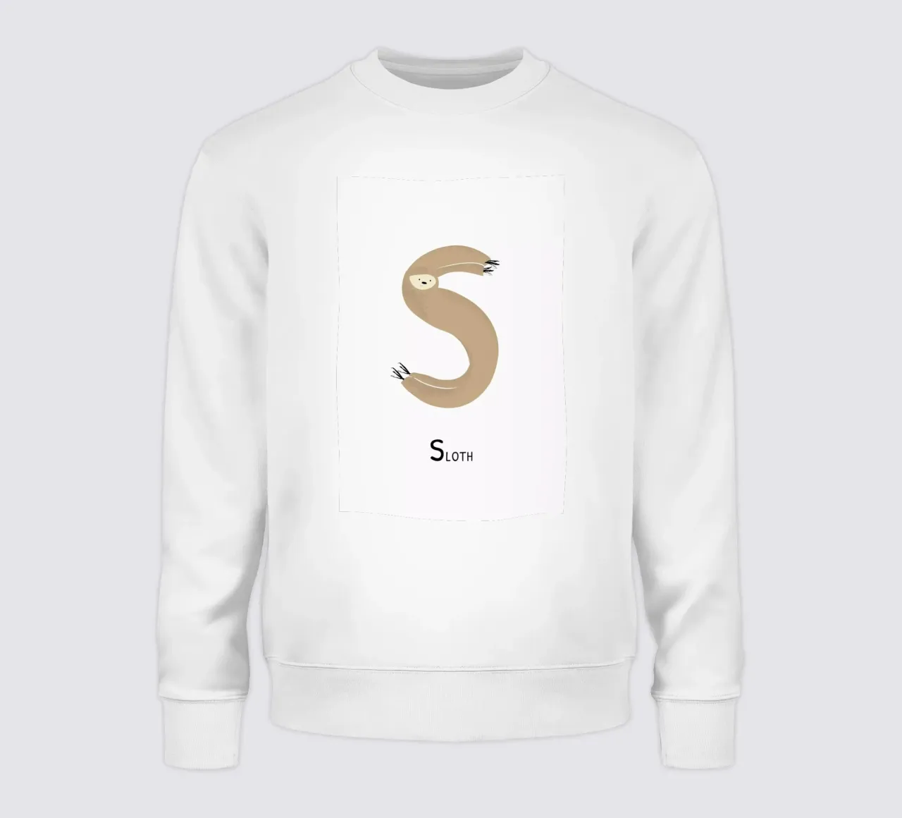 S for Sloth felpa da Little Flourishes