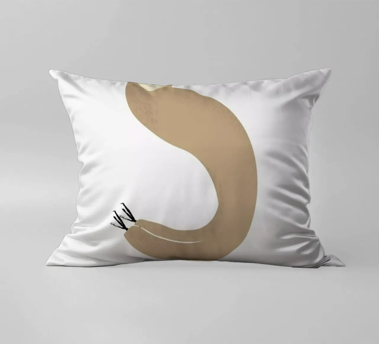 S for Sloth cuscino da Little Flourishes