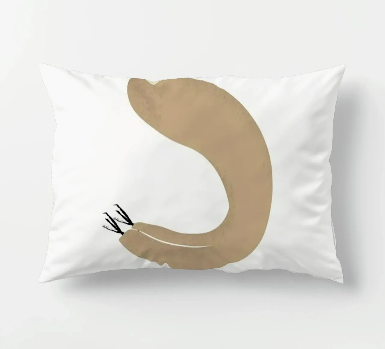 S for Sloth cuscino da Little Flourishes