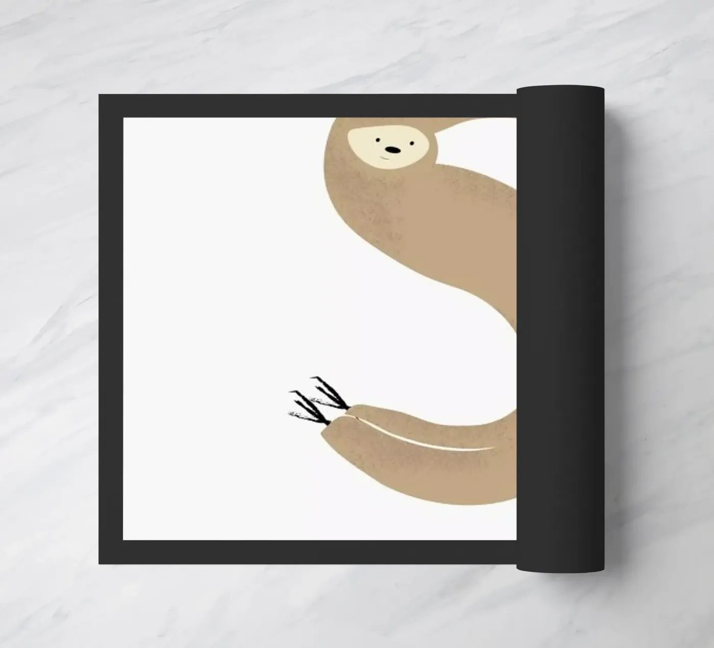 S for Sloth deurmat van Little Flourishes