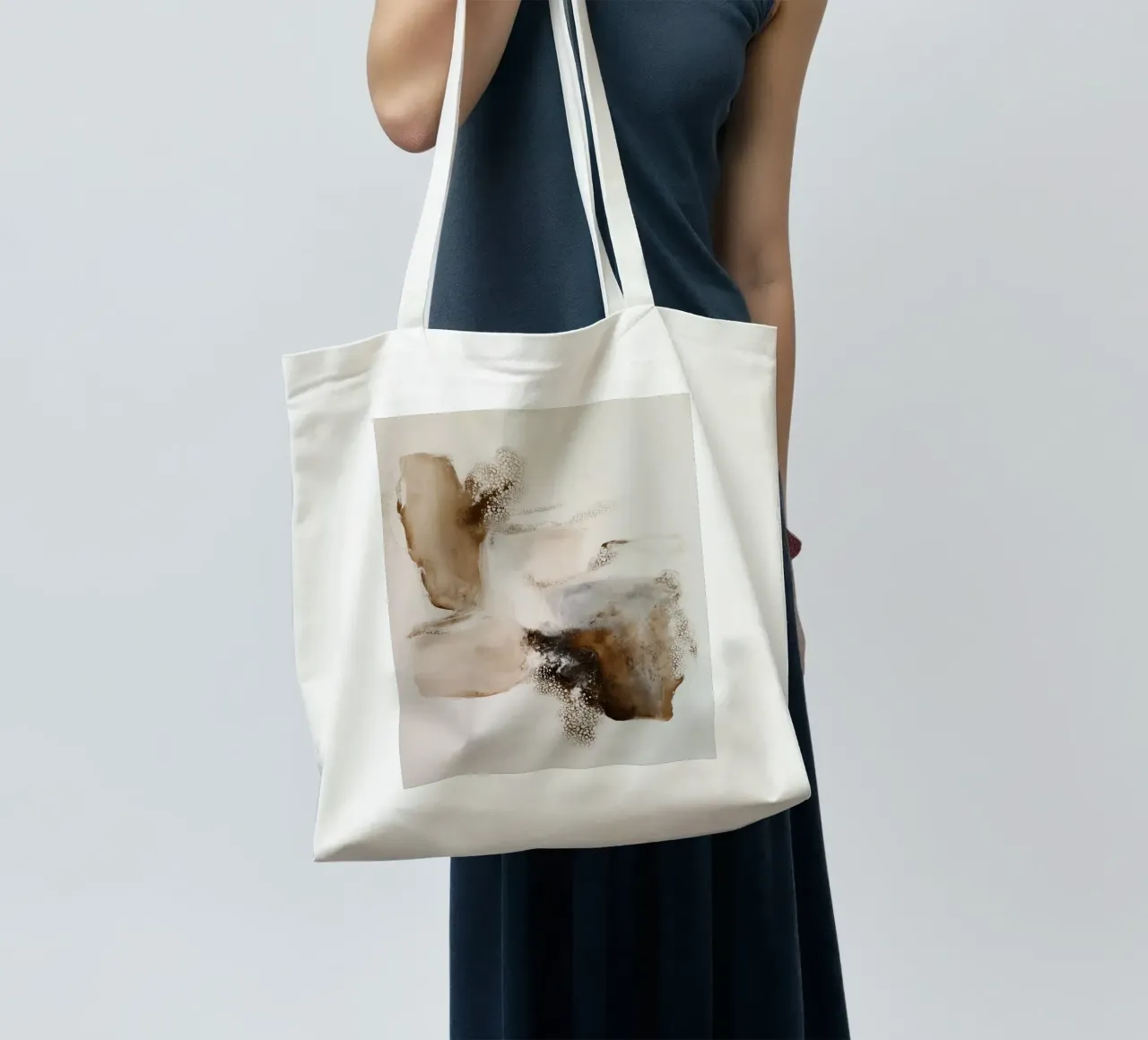 Abstract nature design tote bag by Carinaprint