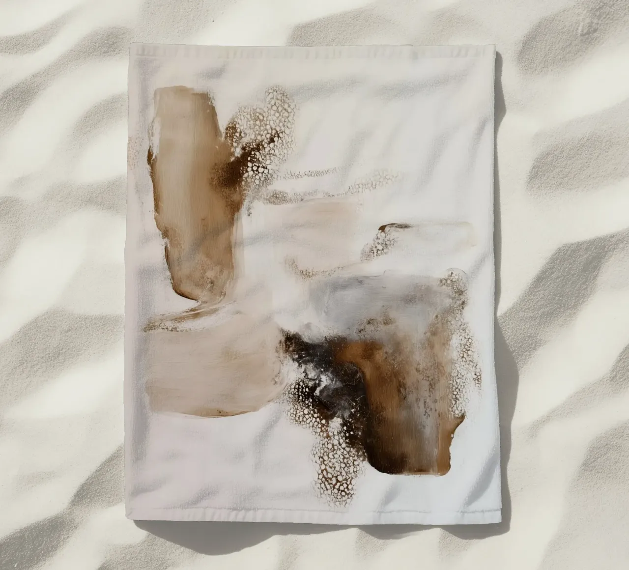 Abstract nature design beach towel by Carinaprint