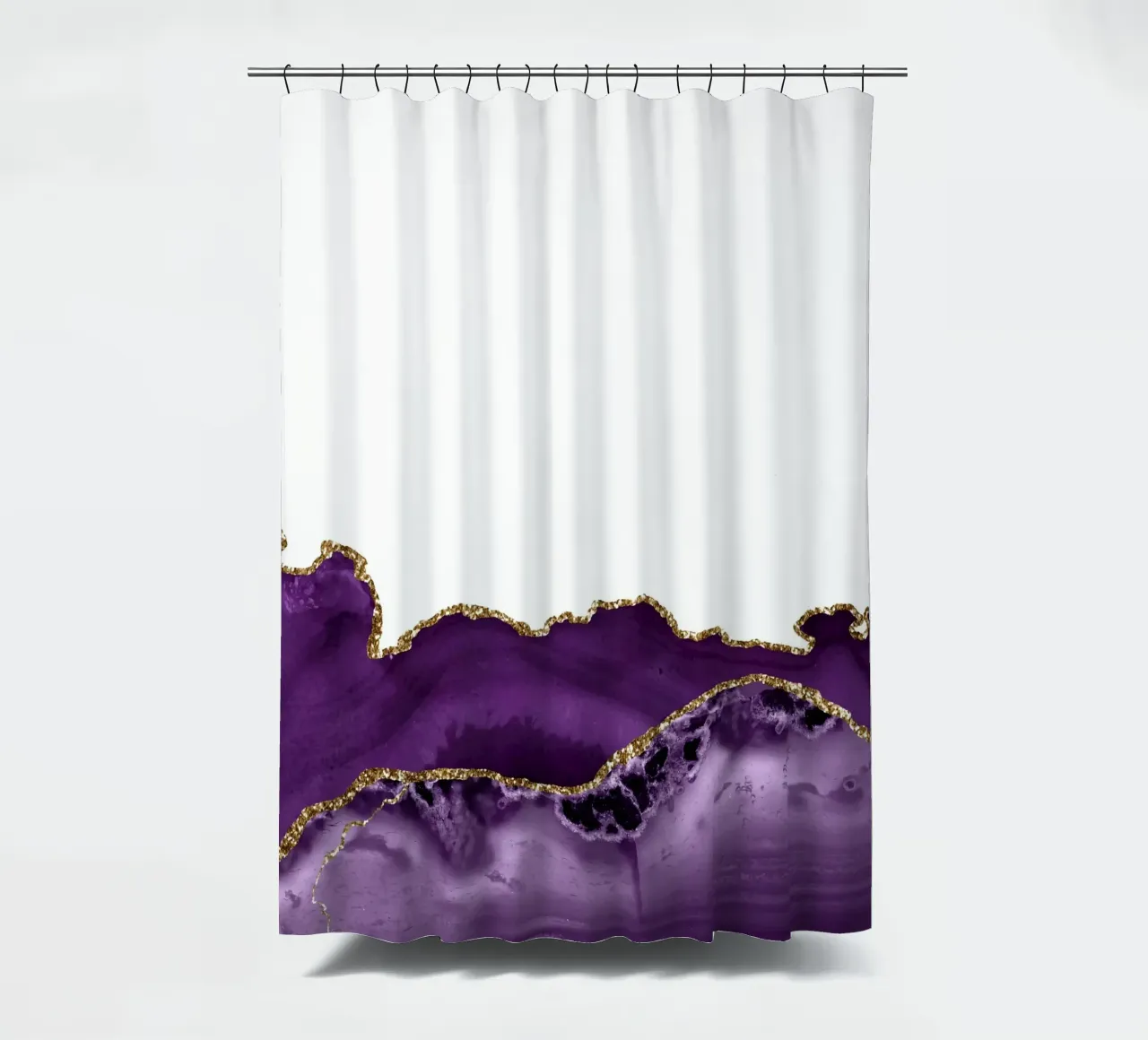 Agata viola e oro Texture 26 tenda da doccia da Gemstone Textures