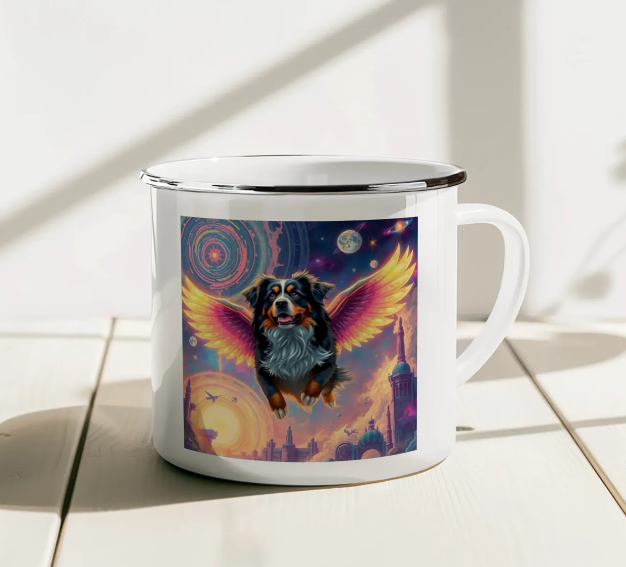 Un angelo del cielo #5 tazza in smalto da Yumis.Beargang.and.Me