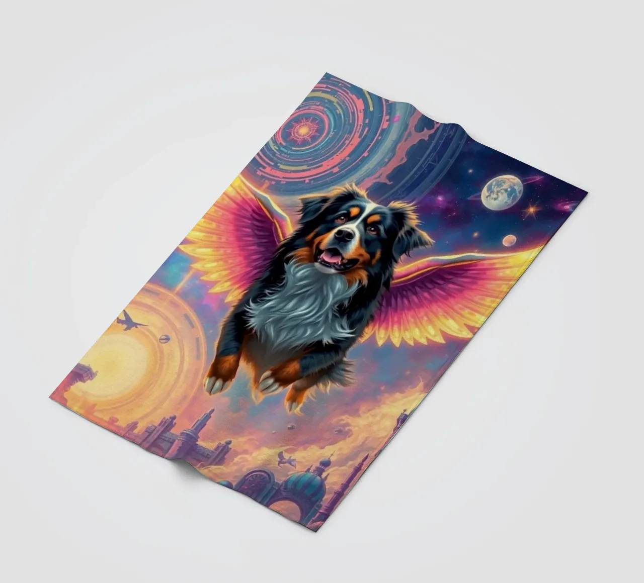 An Angel of Heaven #5 fleece blanket by Yumis.Beargang.and.Me