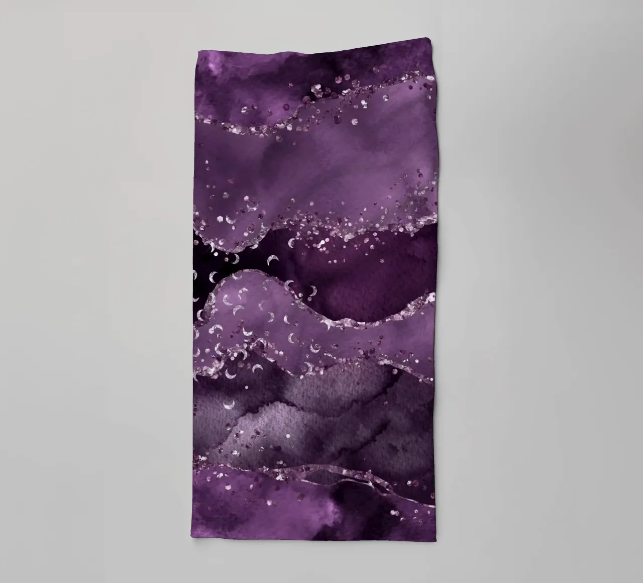 Texture Agata stellata viola 01 asciugamano da bagno da Gemstone Textures