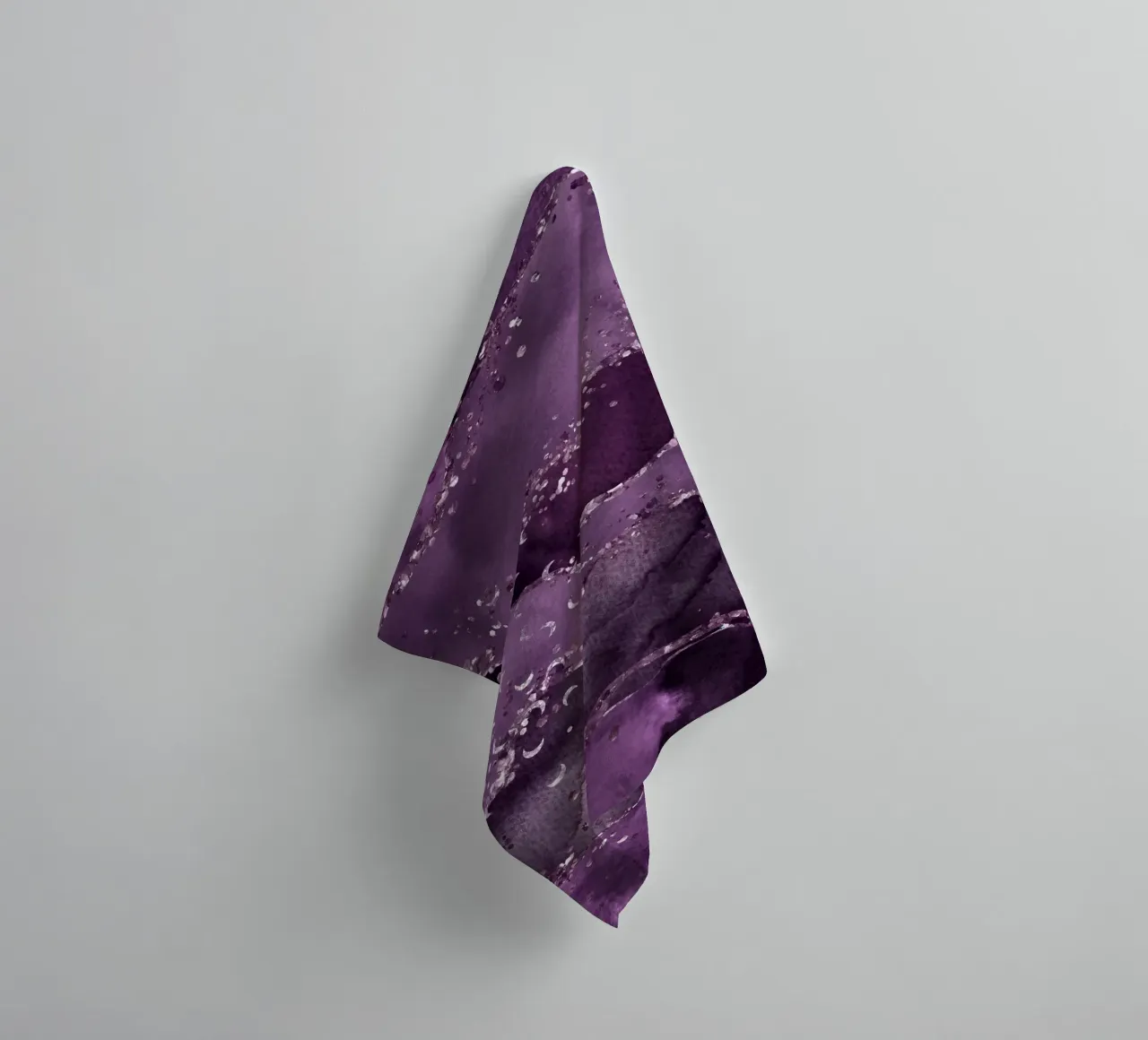 Texture Agata stellata viola 01 asciugamano da bagno da Gemstone Textures