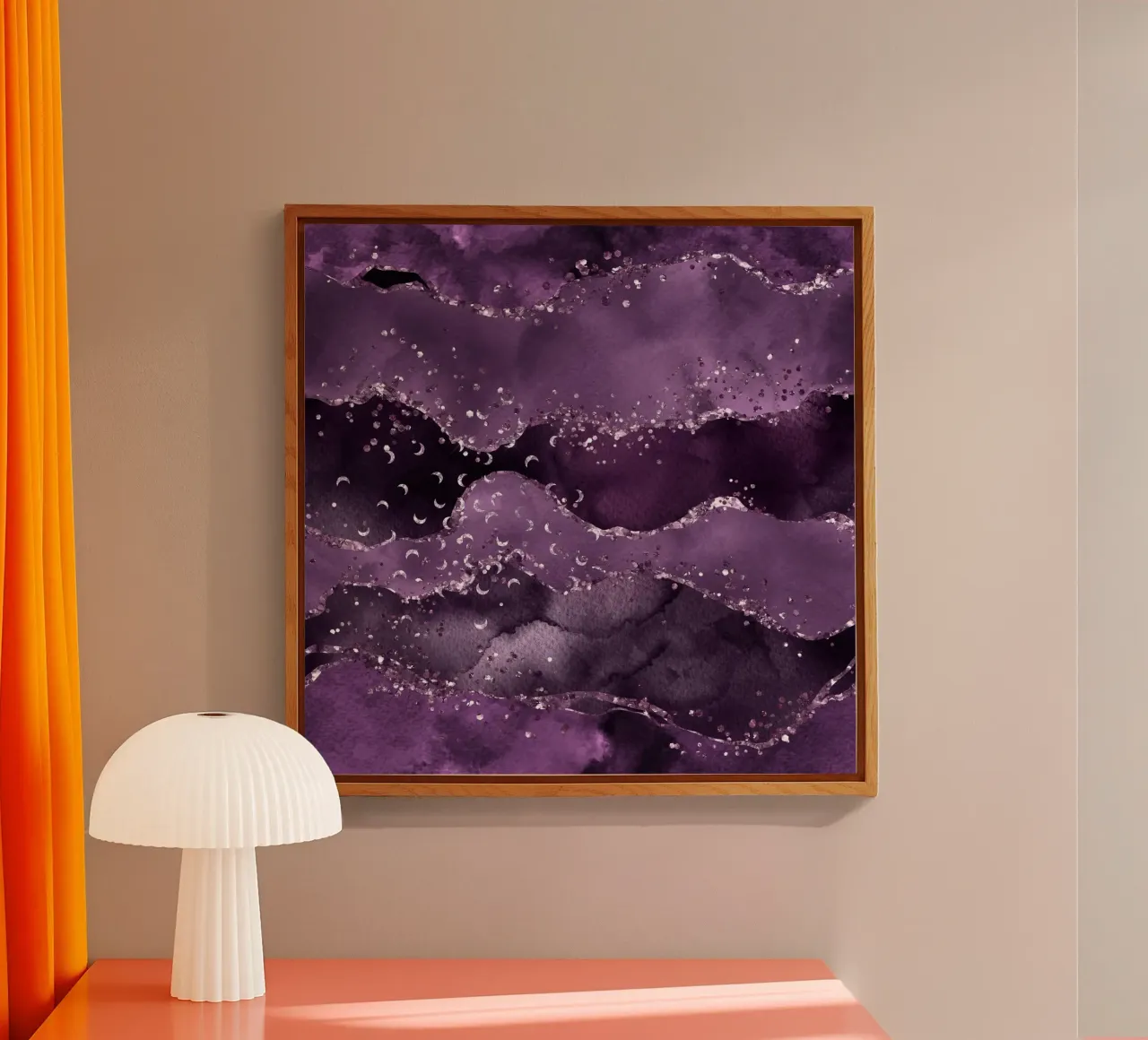 Texture Agata stellata viola 01 plexiglass da Gemstone Textures