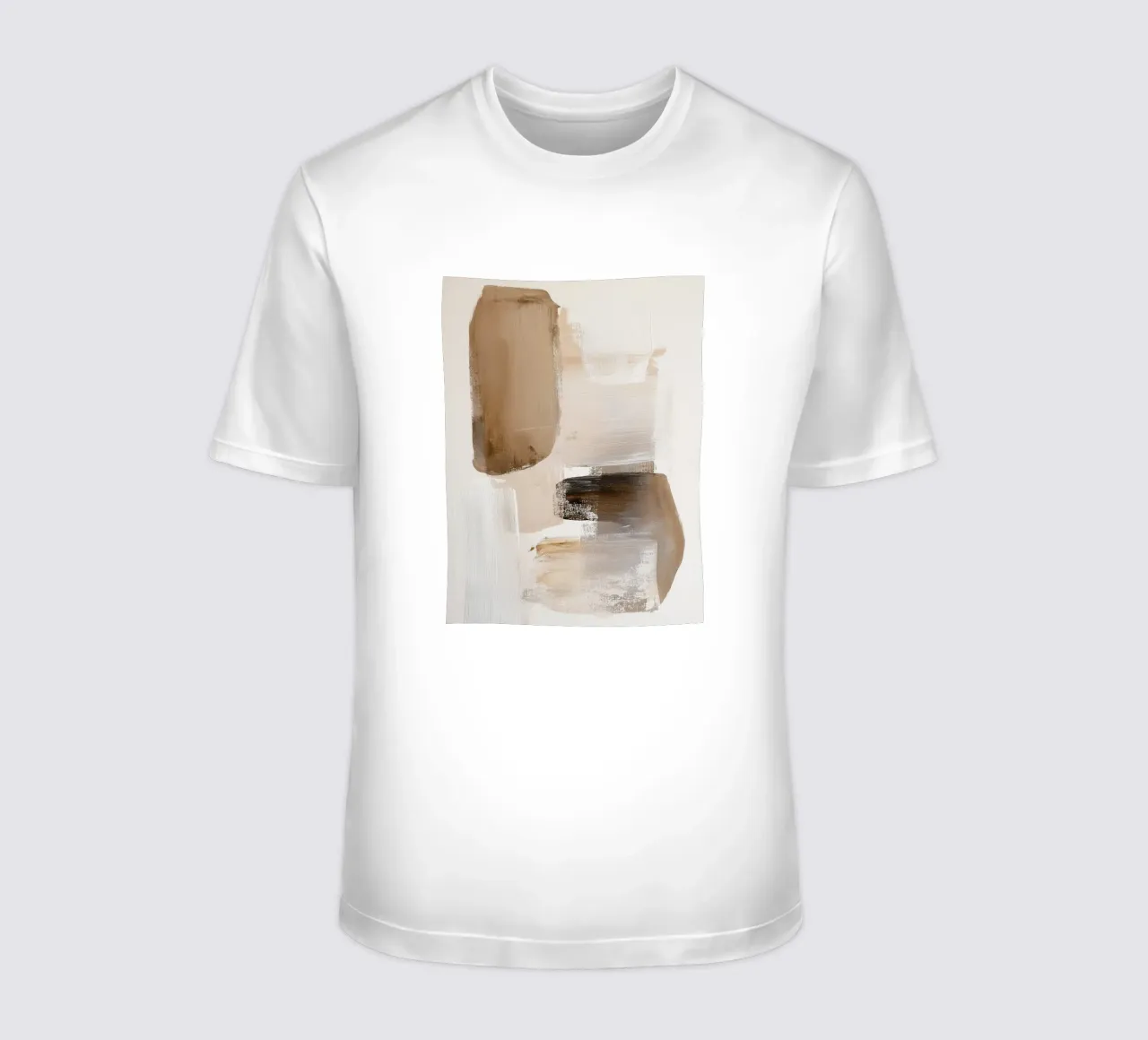 Disegno astratto marrone t-shirt da Carinaprint