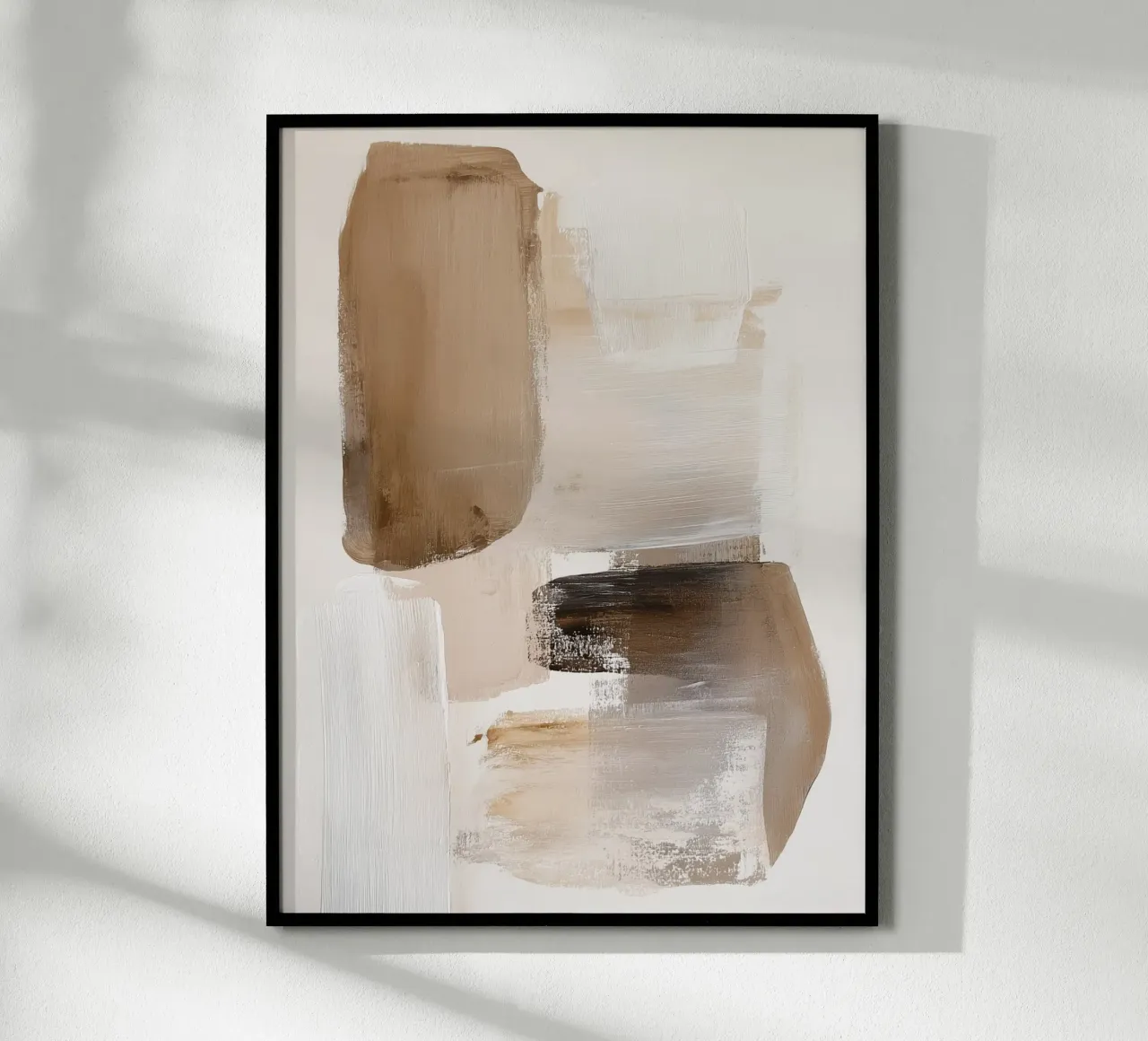 Bruin abstract ontwerp poster van Carinaprint