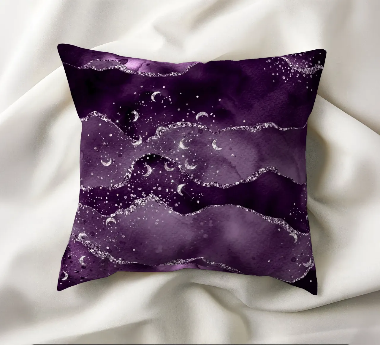 Agata stellata viola Texture 02 cuscino da Gemstone Textures