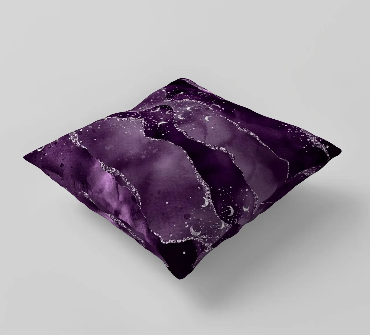 Agata stellata viola Texture 02 cuscino da Gemstone Textures