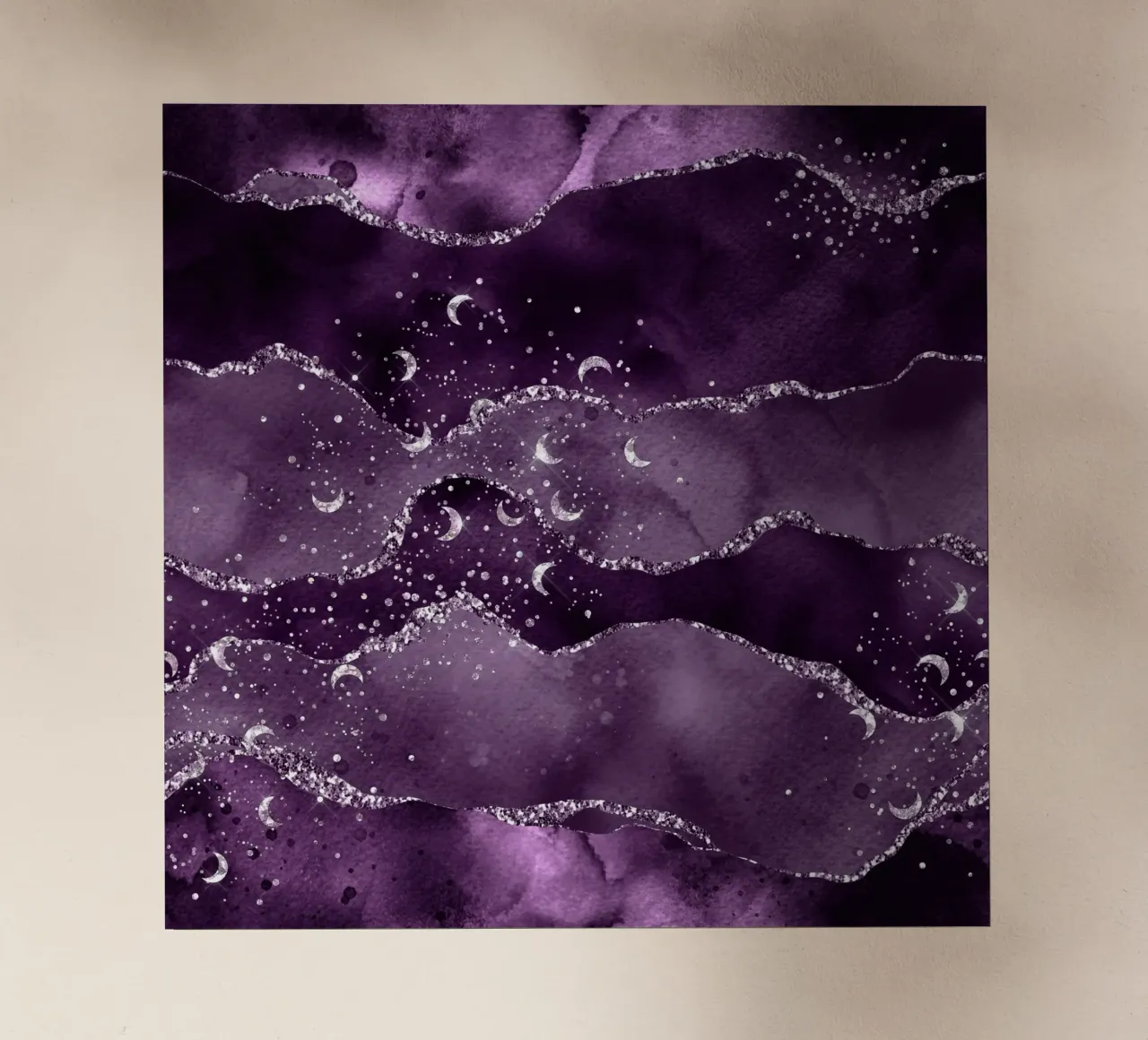 Agata stellata viola Texture 02 pellicola backlit da Gemstone Textures