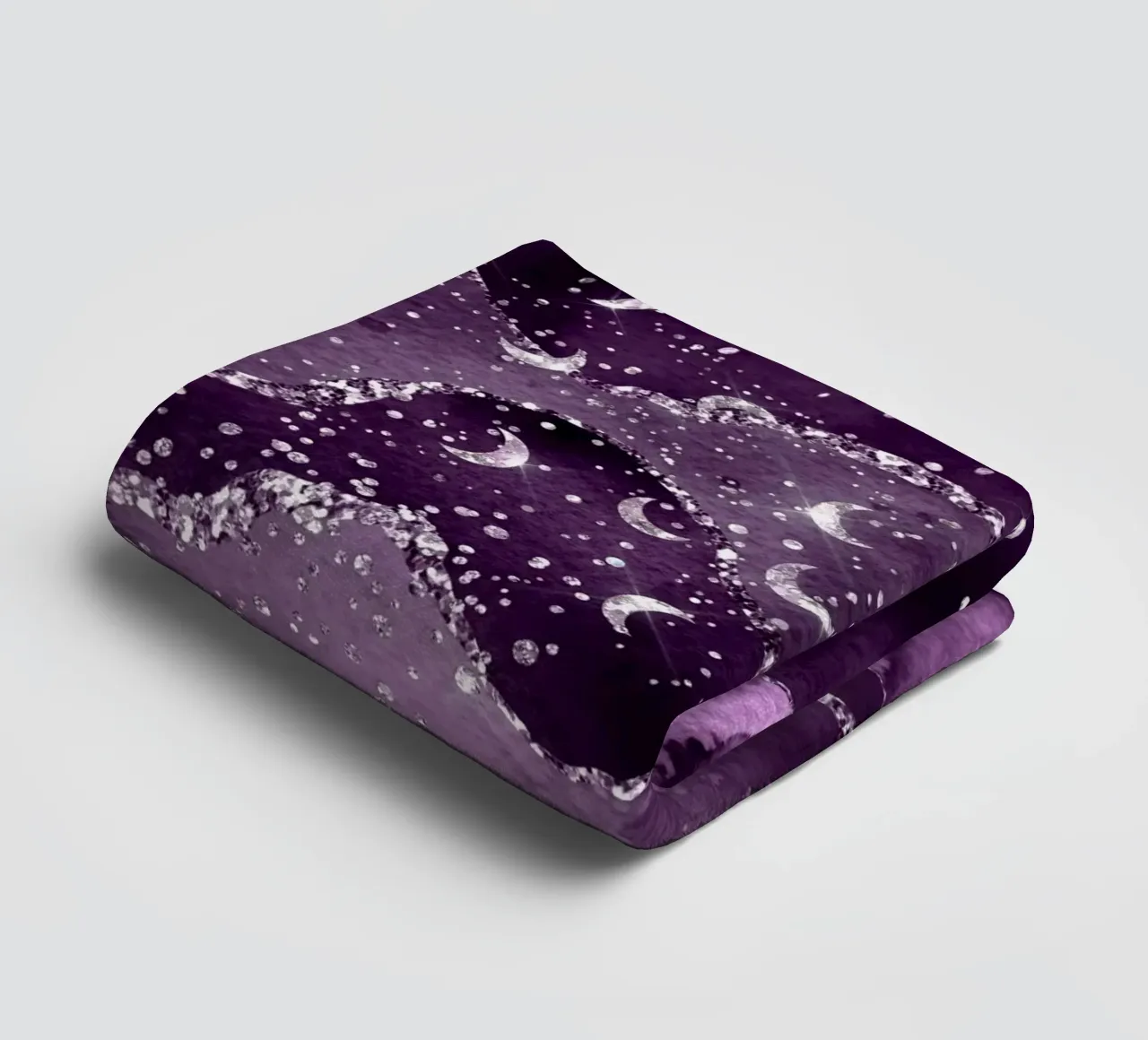 Agata stellata viola Texture 02 asciugamano da bagno da Gemstone Textures