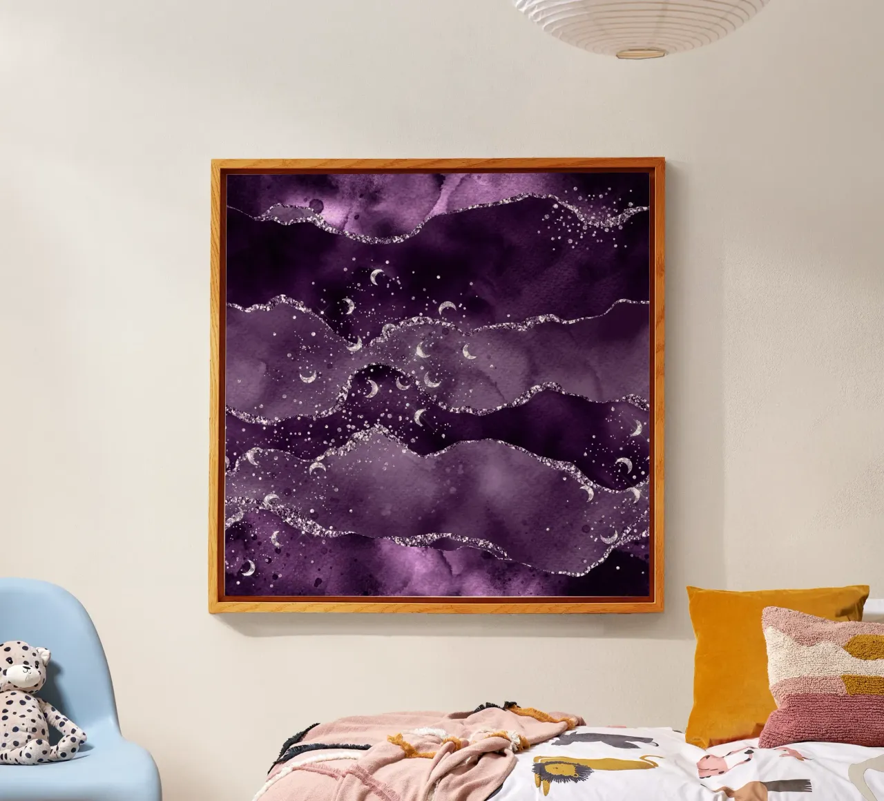 Agata stellata viola Texture 02 plexiglass da Gemstone Textures