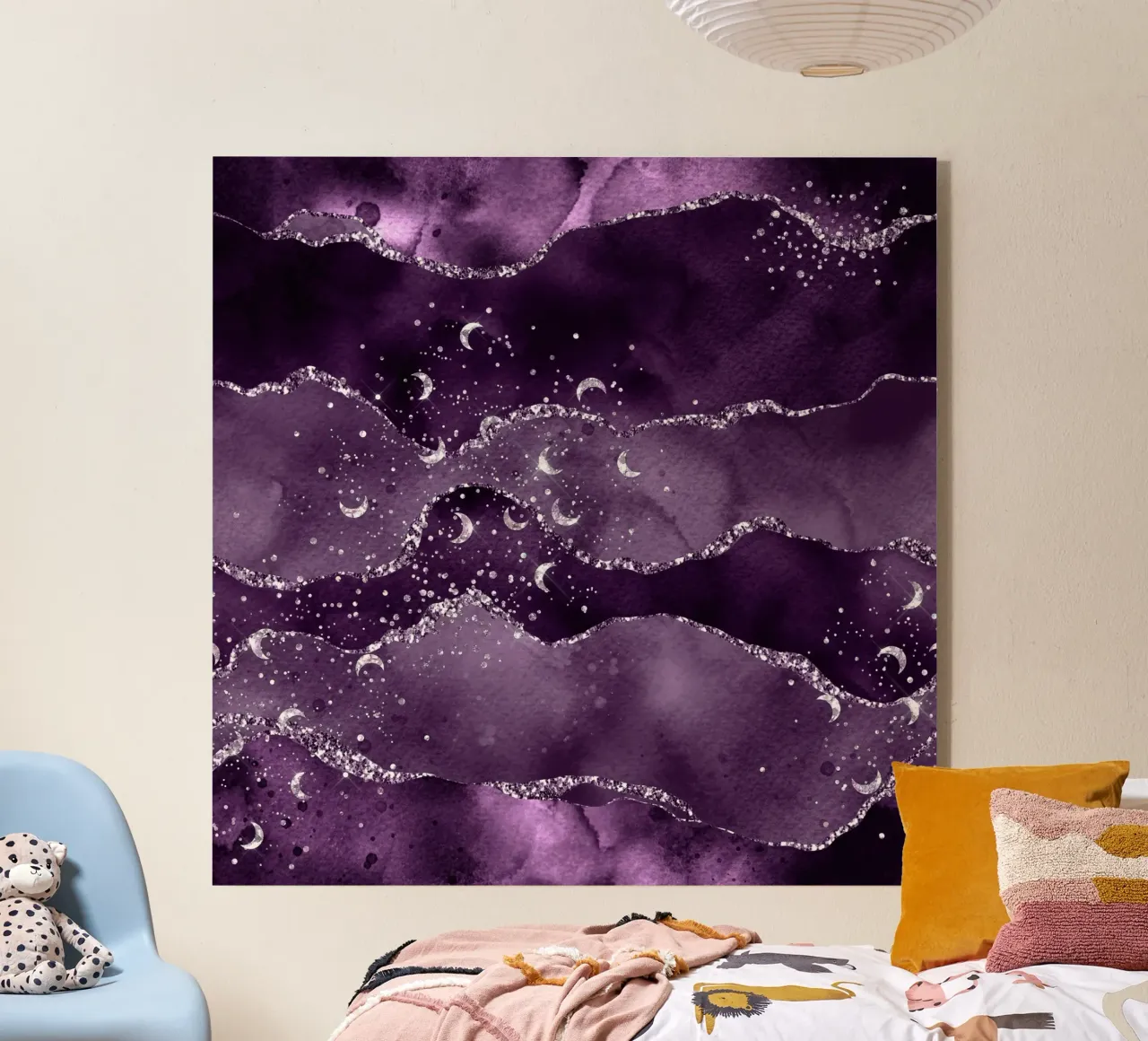 Agata stellata viola Texture 02 plexiglass da Gemstone Textures