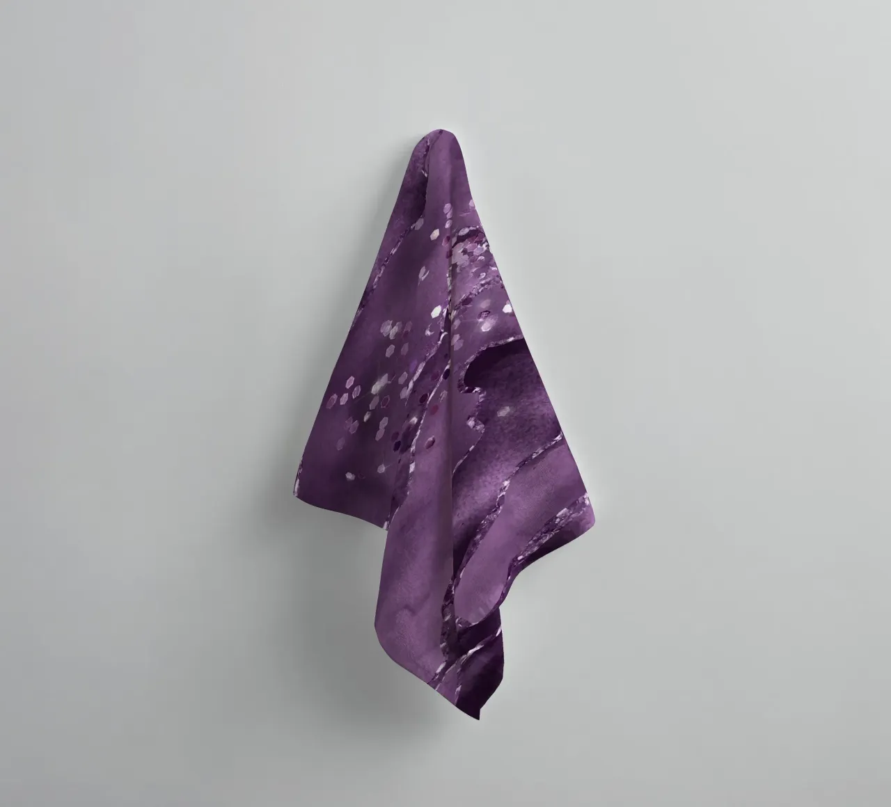 Purple Starry Agate Texture 03 towel by Gemstone Textures