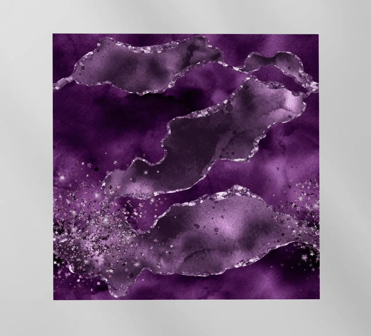 Texture Agata stellata viola 04 pellicola backlit da Gemstone Textures