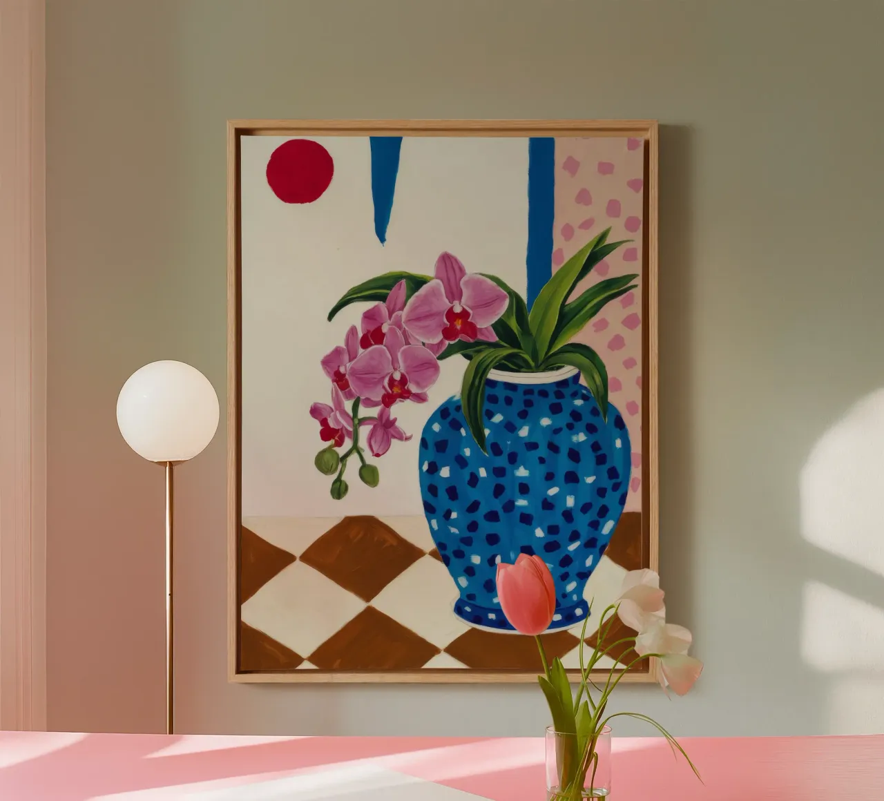 Bloemrijke elegantie canvas met Baklijst van Lunar Templar