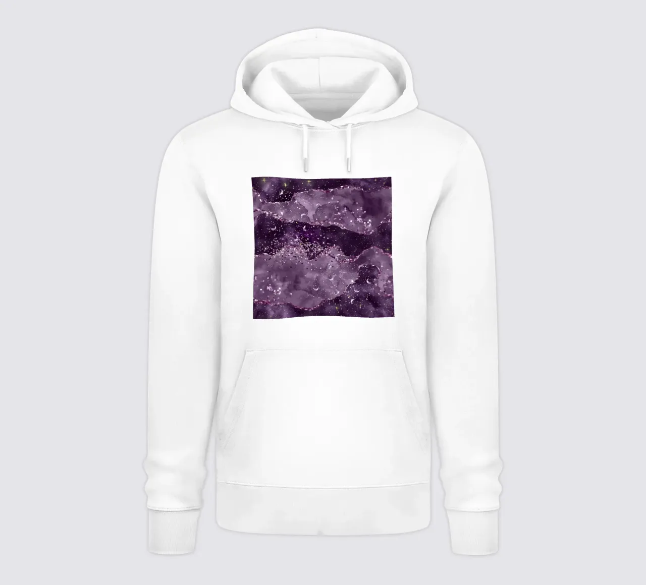 Agata stellata viola Texture 05 felpa con cappuccio da Gemstone Textures