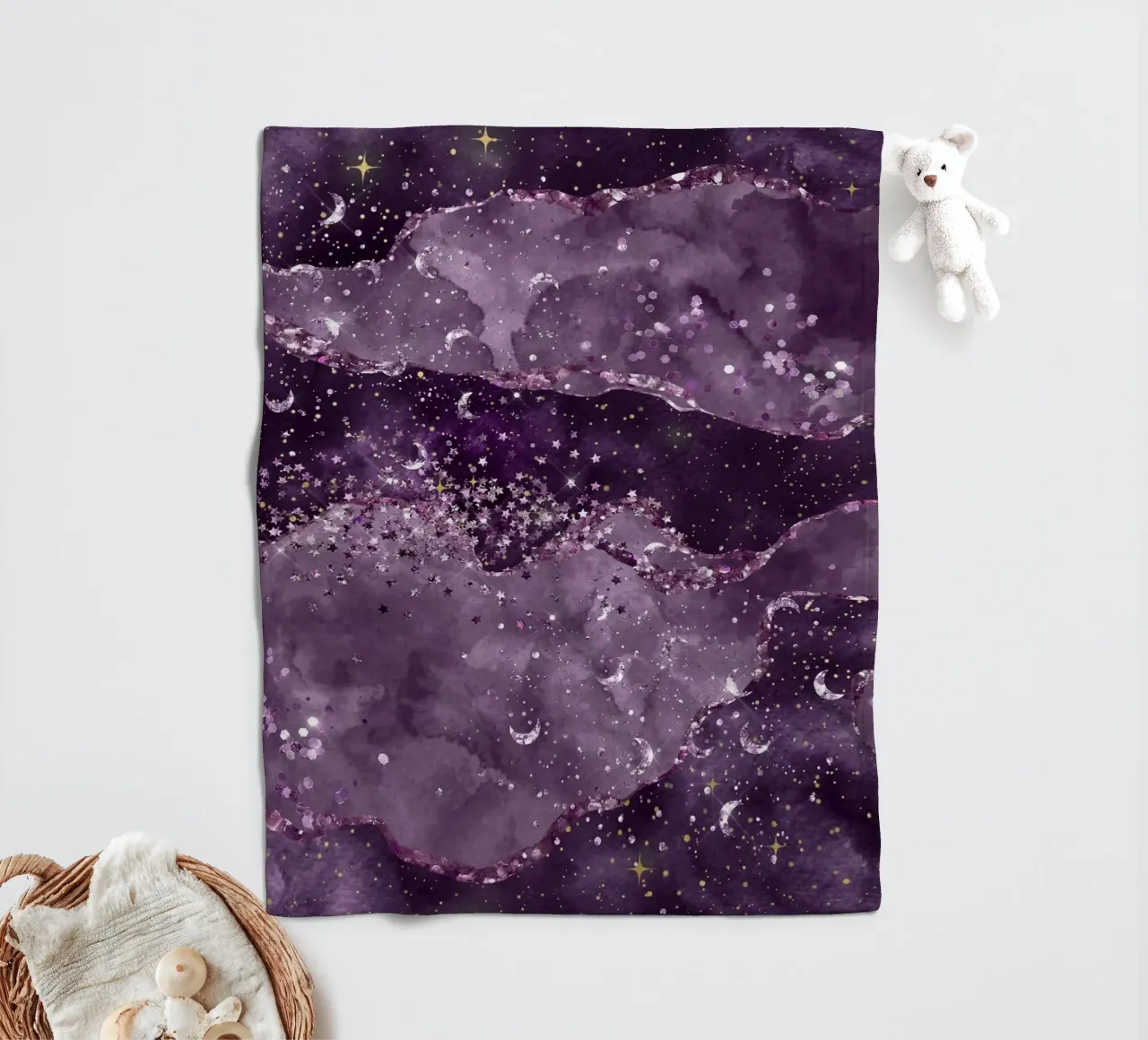 Agata stellata viola Texture 05 coperta in pile da Gemstone Textures