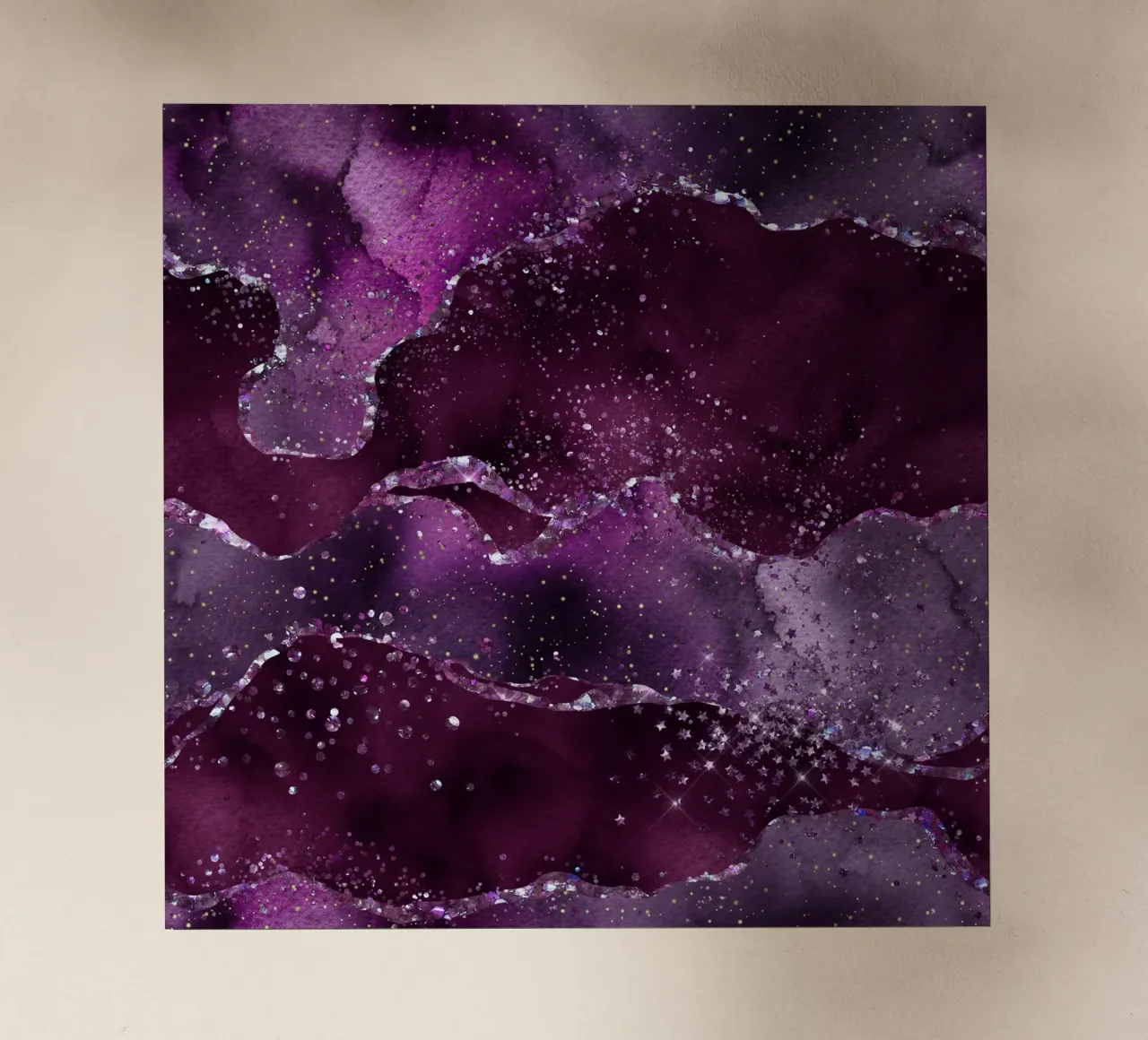 Agata stellata viola Texture 06 pellicola backlit da Gemstone Textures