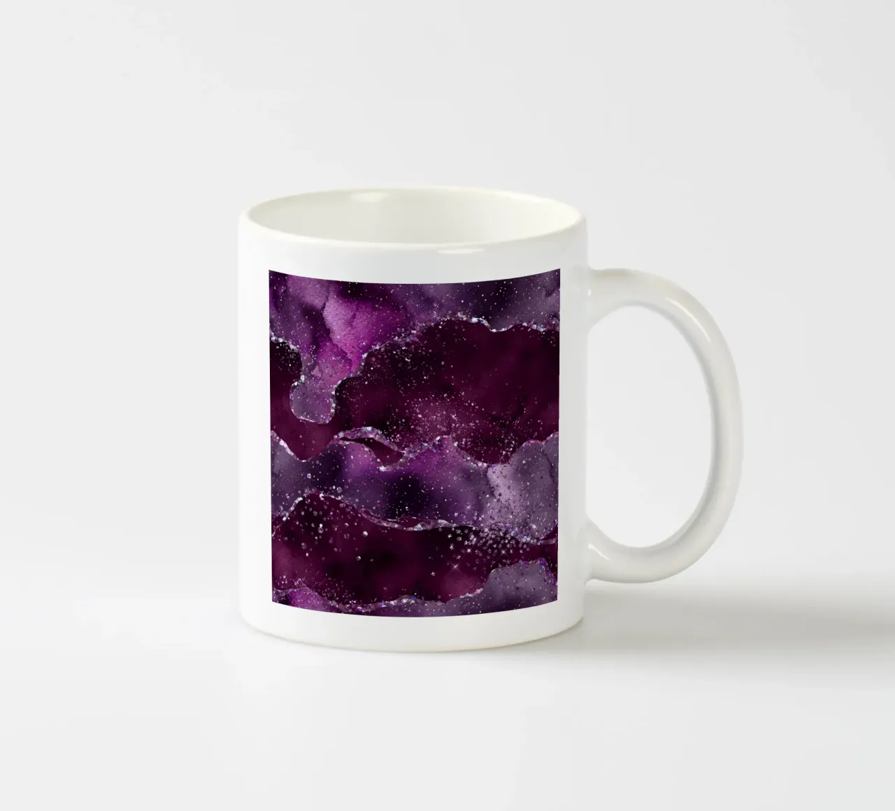 Agata stellata viola Texture 06 tazza in ceramica da Gemstone Textures