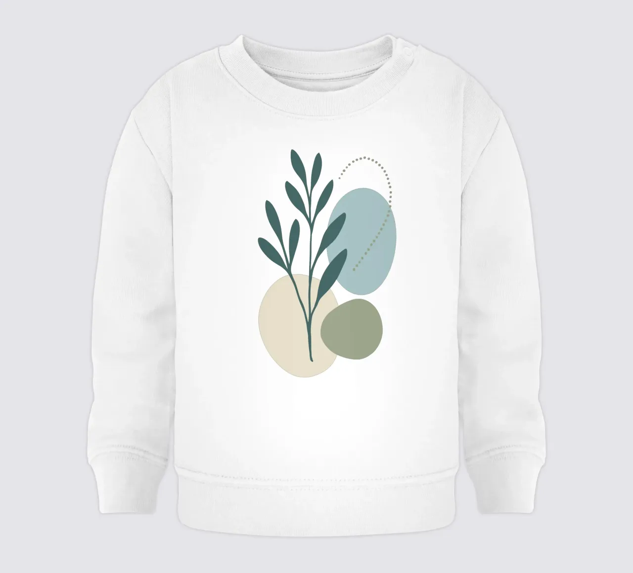 Set di 3 stampe astratte botaniche moderne felpa neonato da Kiroiharu