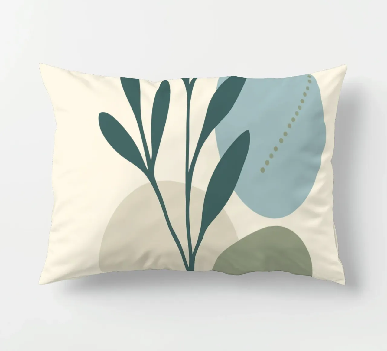 Set di 3 stampe astratte botaniche moderne cuscino da Kiroiharu