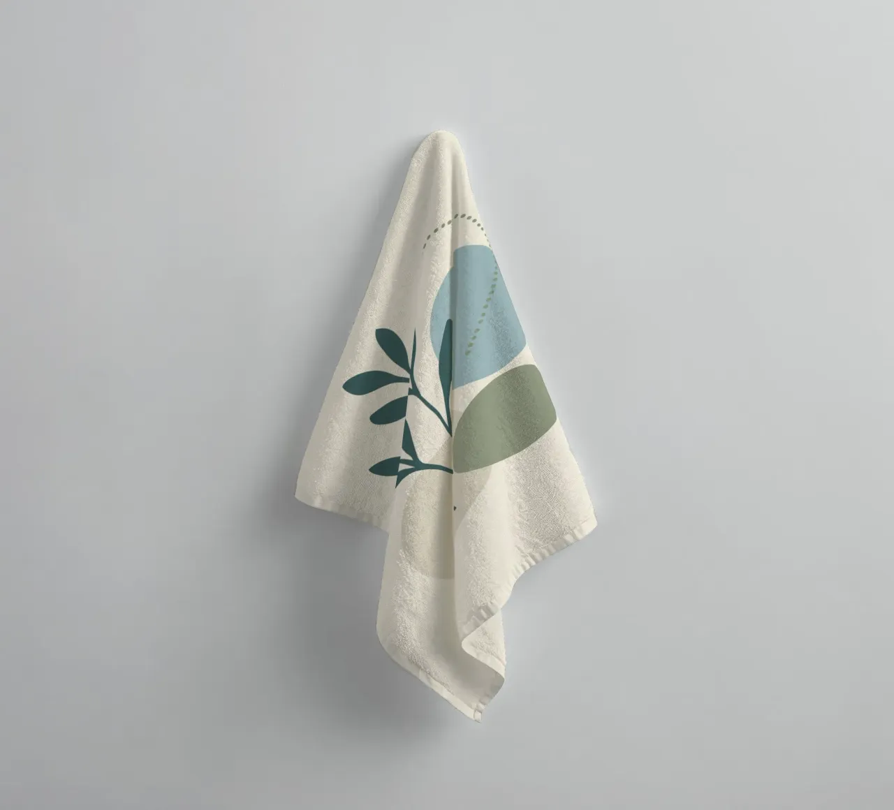 Modernes abstraktes Botanik-Set mit 3 Prints Handtuch von Kiroiharu