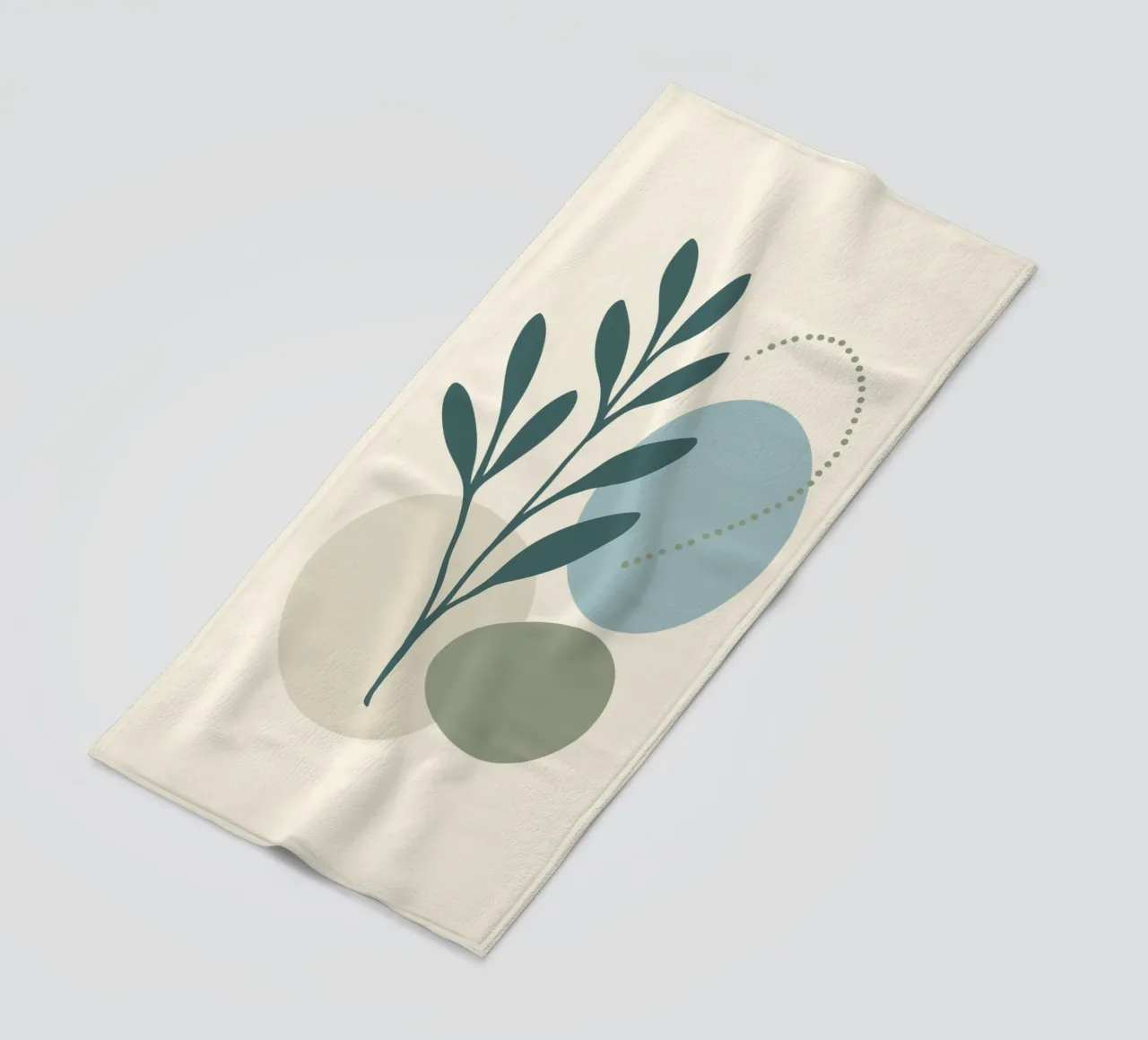 Set di 3 stampe astratte botaniche moderne telo mare da Kiroiharu