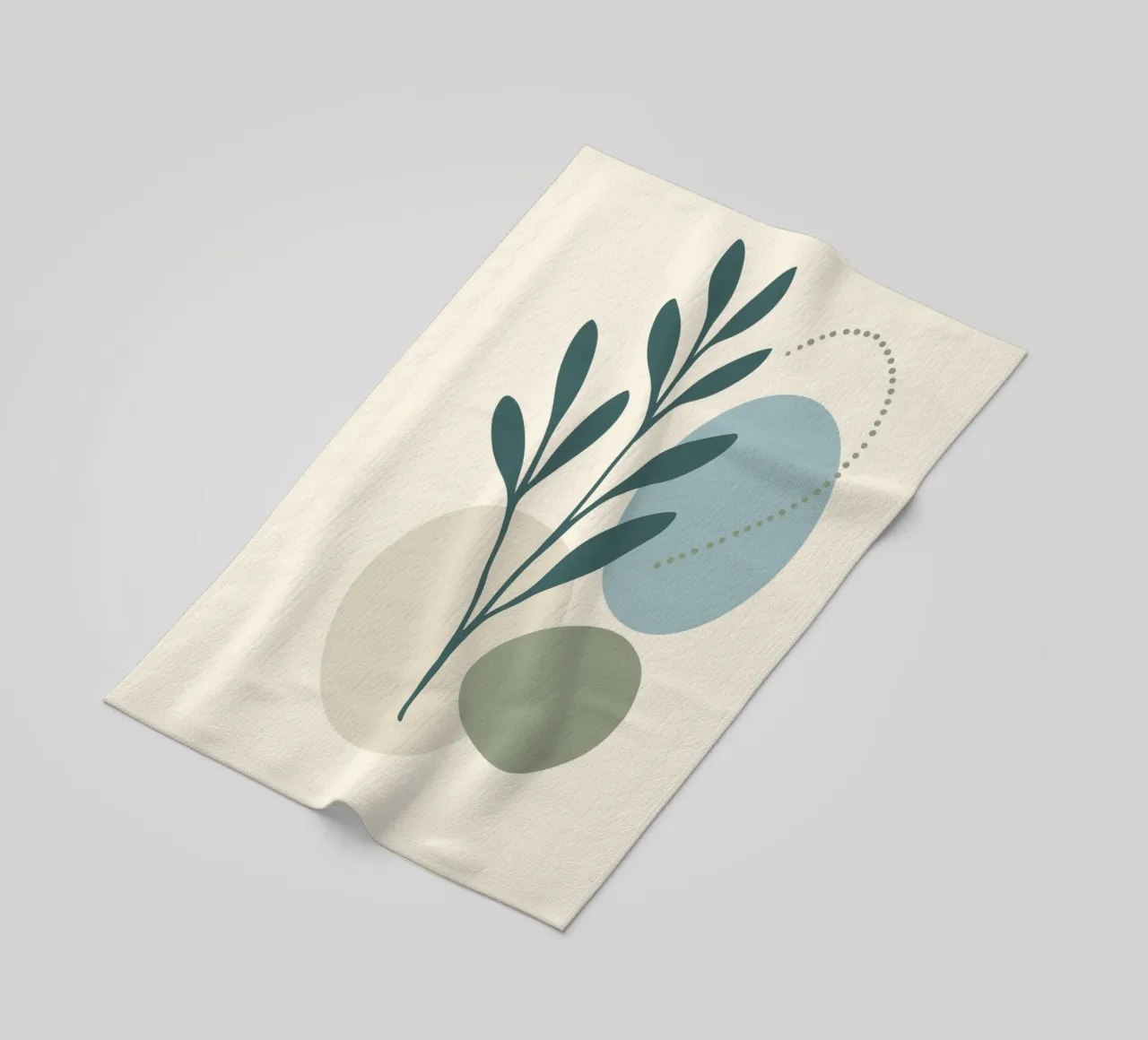 Set di 3 stampe astratte botaniche moderne telo mare da Kiroiharu