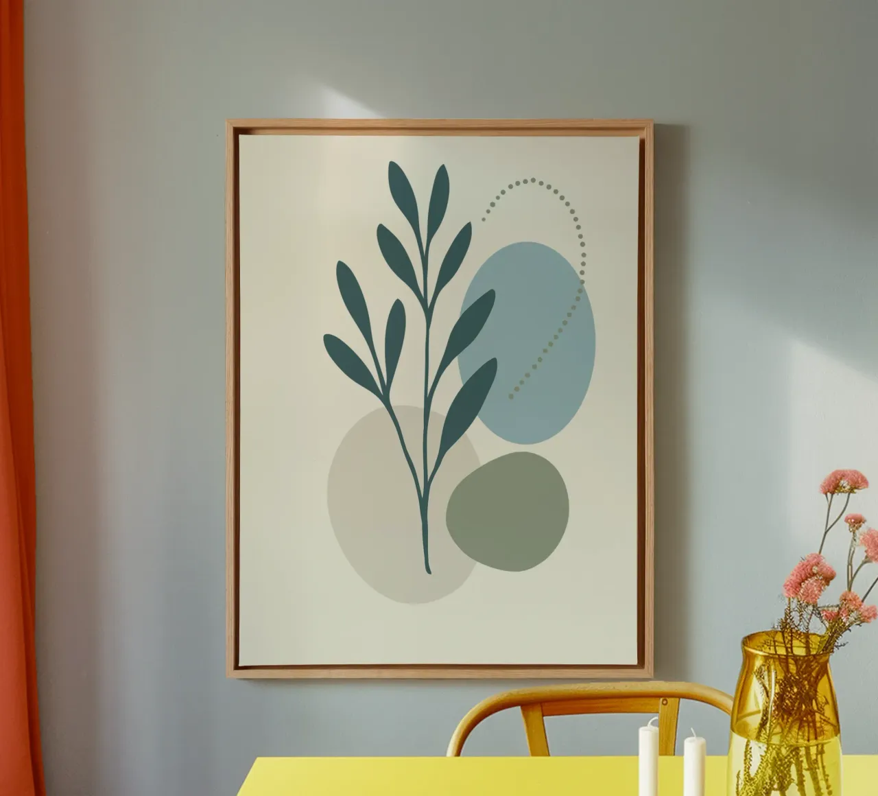Modern Botanical Abstract Set of 3 Prints canvas by Kiroiharu