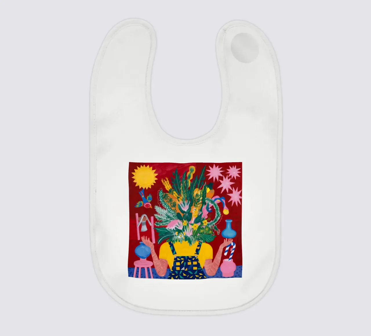 Blumenexplosion Babylätzchen von Lunar Templar