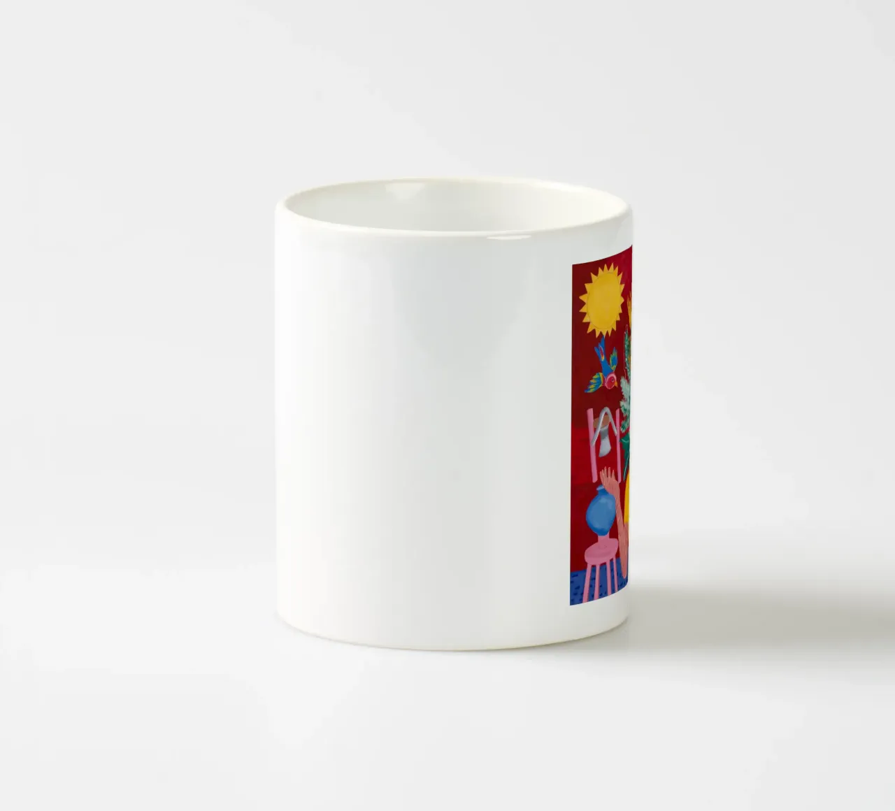 Esplosione floreale tazza in ceramica da Lunar Templar