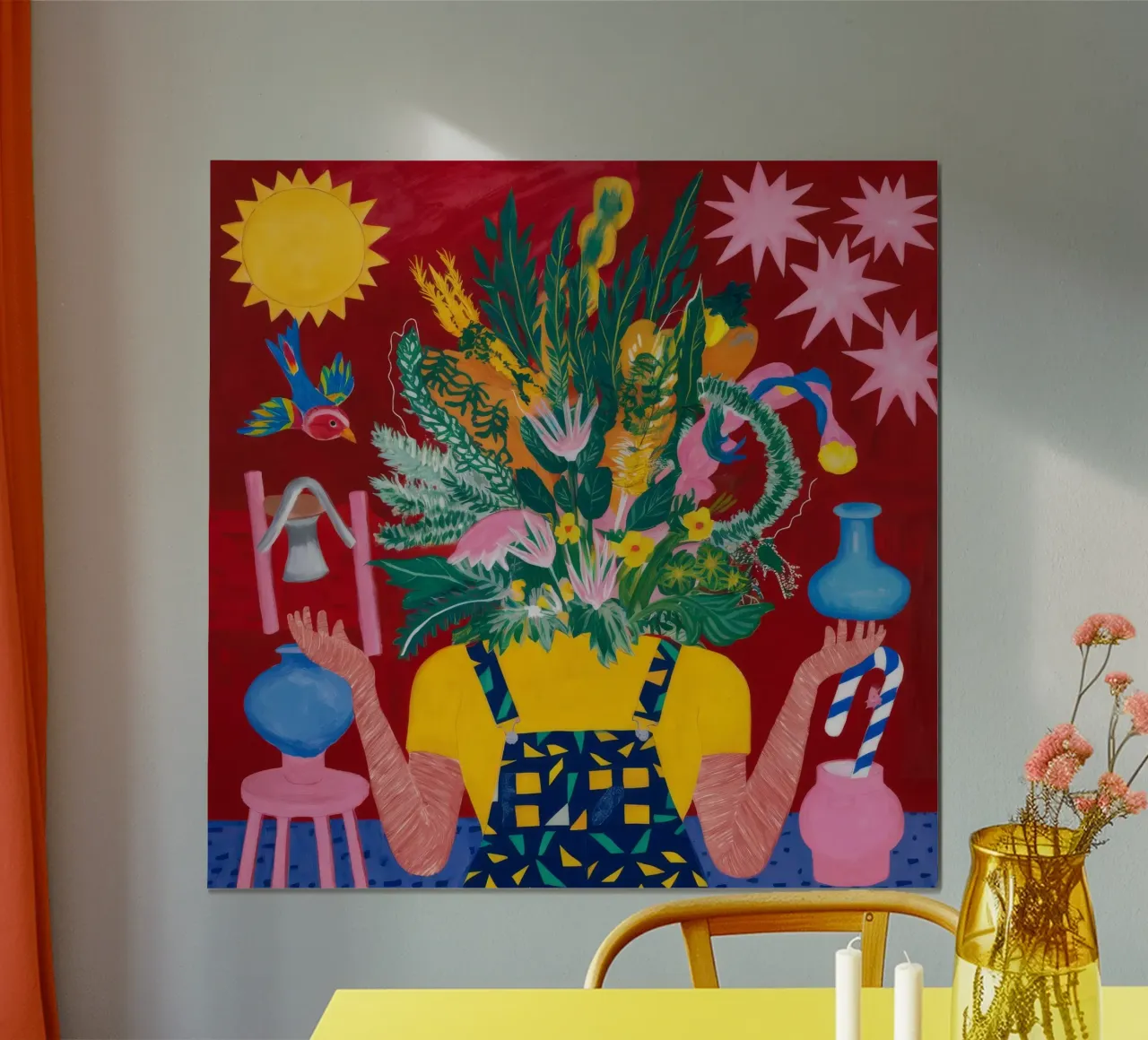 Blumenexplosion Poster von Lunar Templar