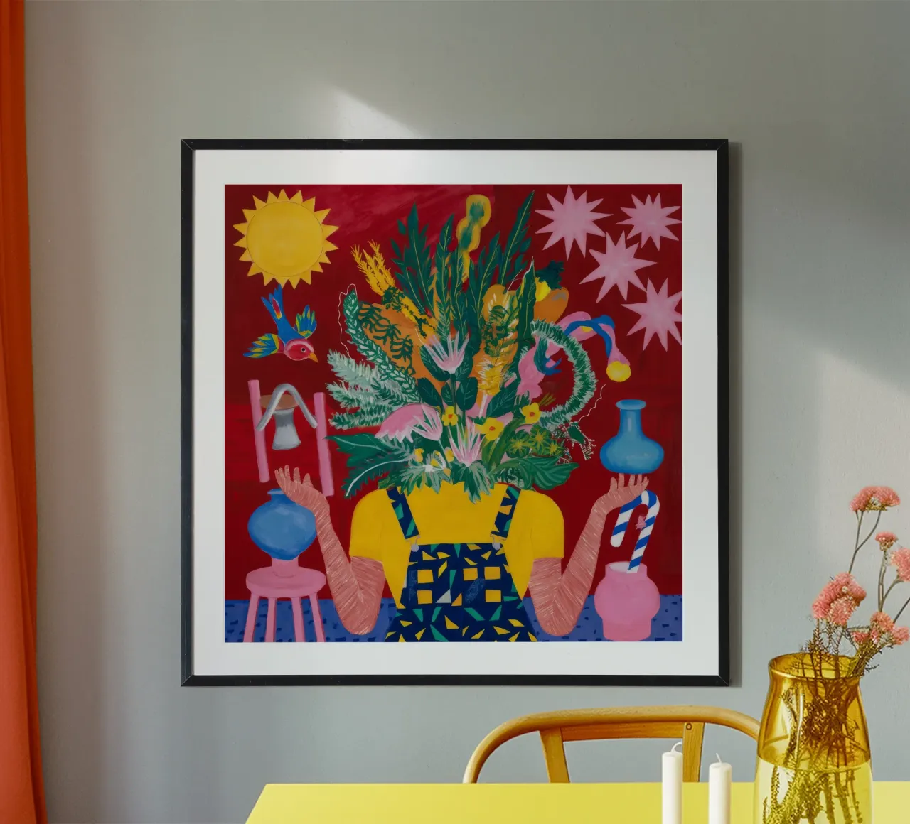 Blumenexplosion Poster von Lunar Templar