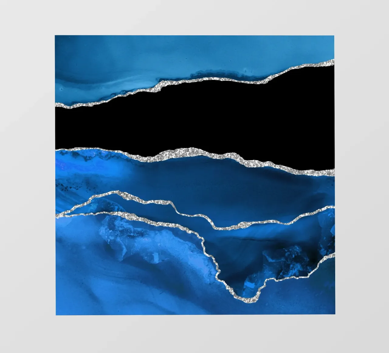 Azul real y ágata plateada Textura 03 lámina retroiluminada de Gemstone Textures