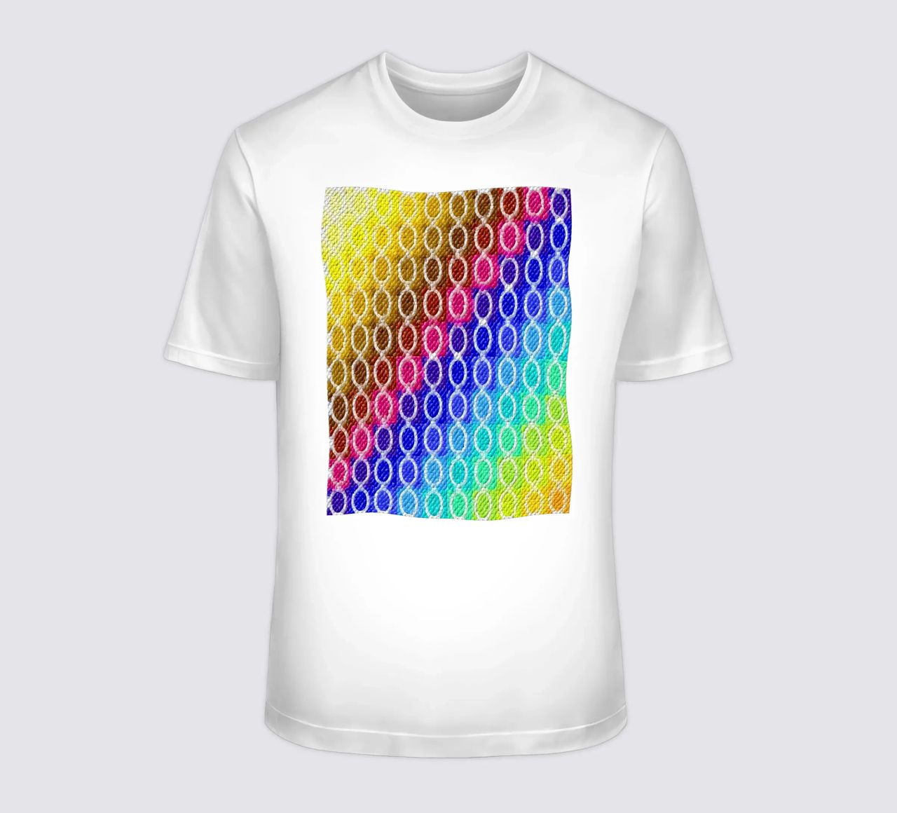 MOSAIK in rainbow colours - diagonal alignment t-shirt by Gürsel Yesil Digital Art