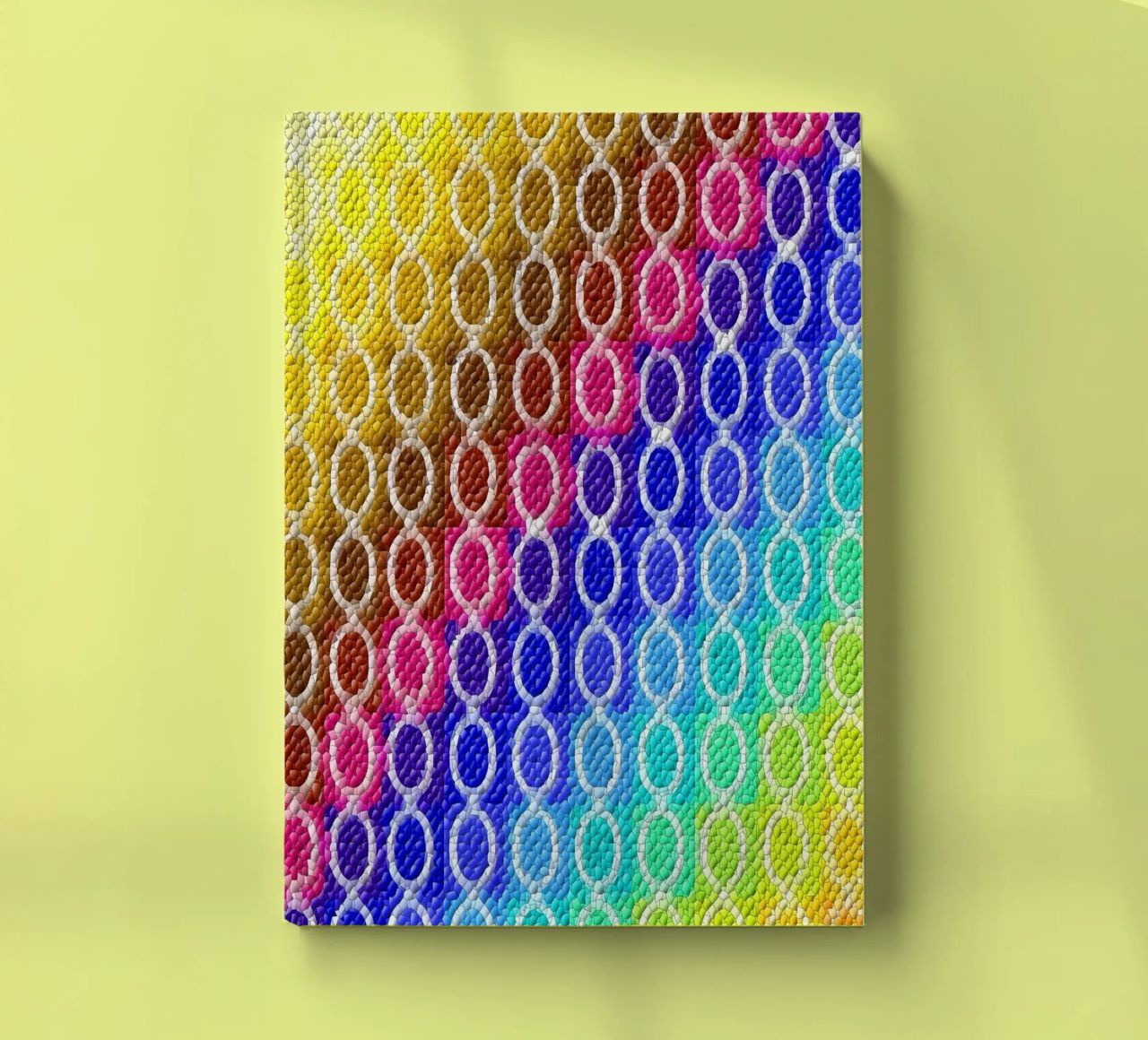 MOSAIK in rainbow colours - diagonal alignment notebook by Gürsel Yesil Digital Art