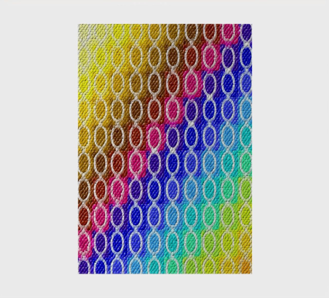 MOSAIK in rainbow colours - diagonal alignment notebook by Gürsel Yesil Digital Art