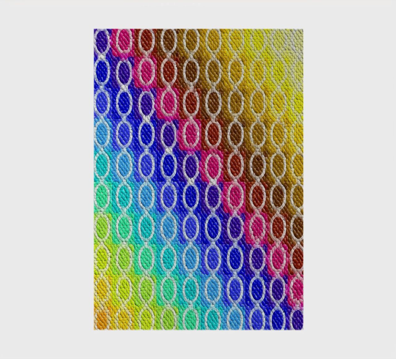 MOSAIK in rainbow colours - diagonal alignment notebook by Gürsel Yesil Digital Art
