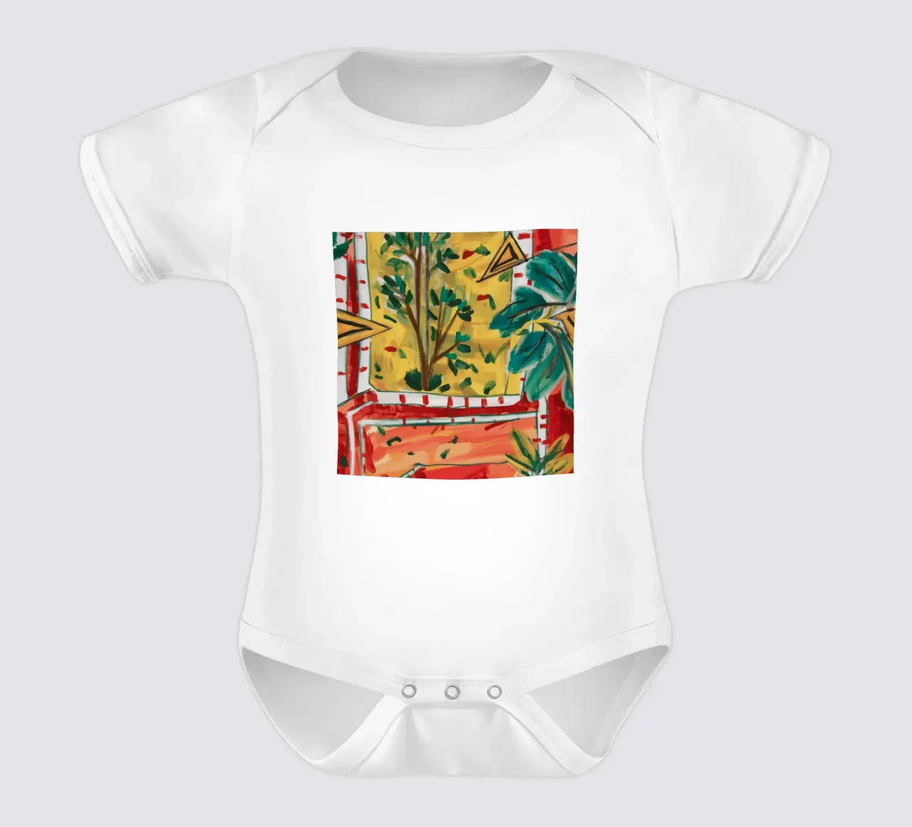 Rifugio tropicale body neonato maniche corte da Lunar Templar