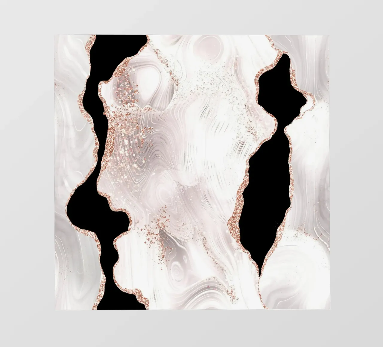 Agata glitterata bianca e oro rosa Texture 01 telo in pvc da Gemstone Textures
