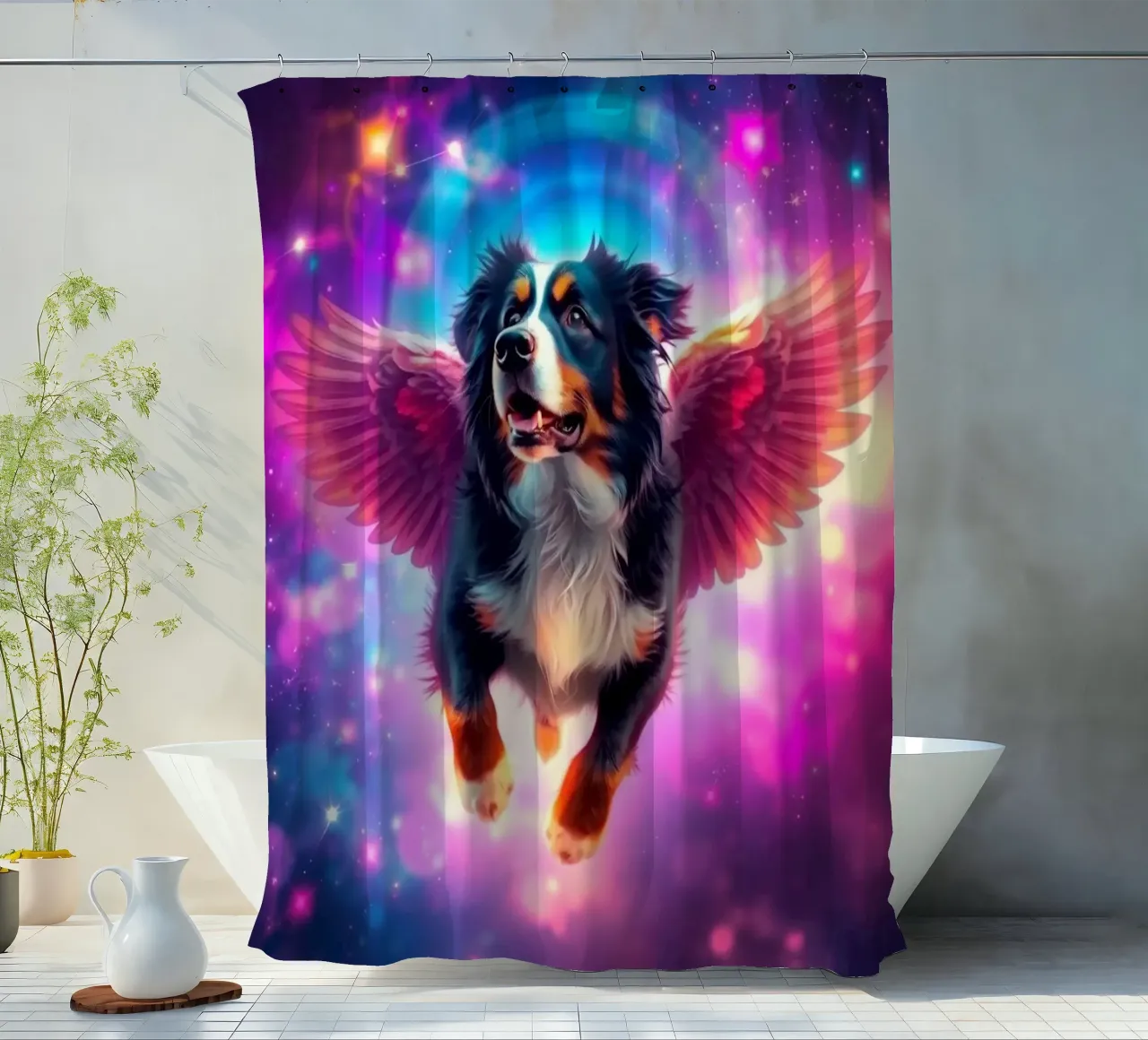 An Angel of Heaven #9 shower curtain by Yumis.Beargang.and.Me