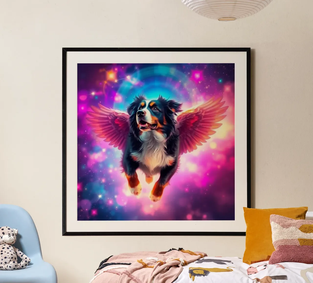 Un ange du ciel #9 poster avec cadre en aluminium de Yumis.Beargang.and.Me